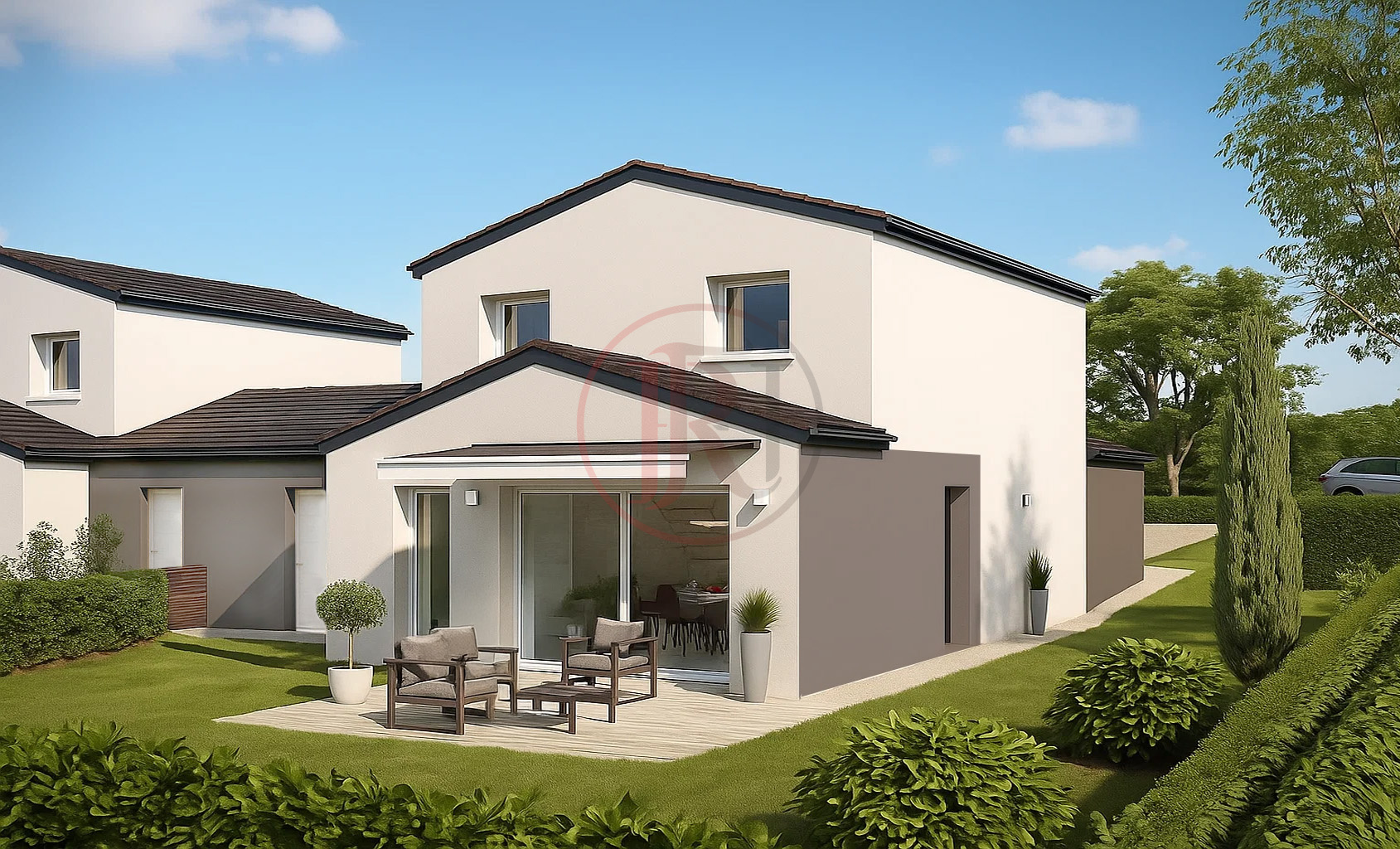 À vendre Maison neuve T5 avec garage et jardin Programme